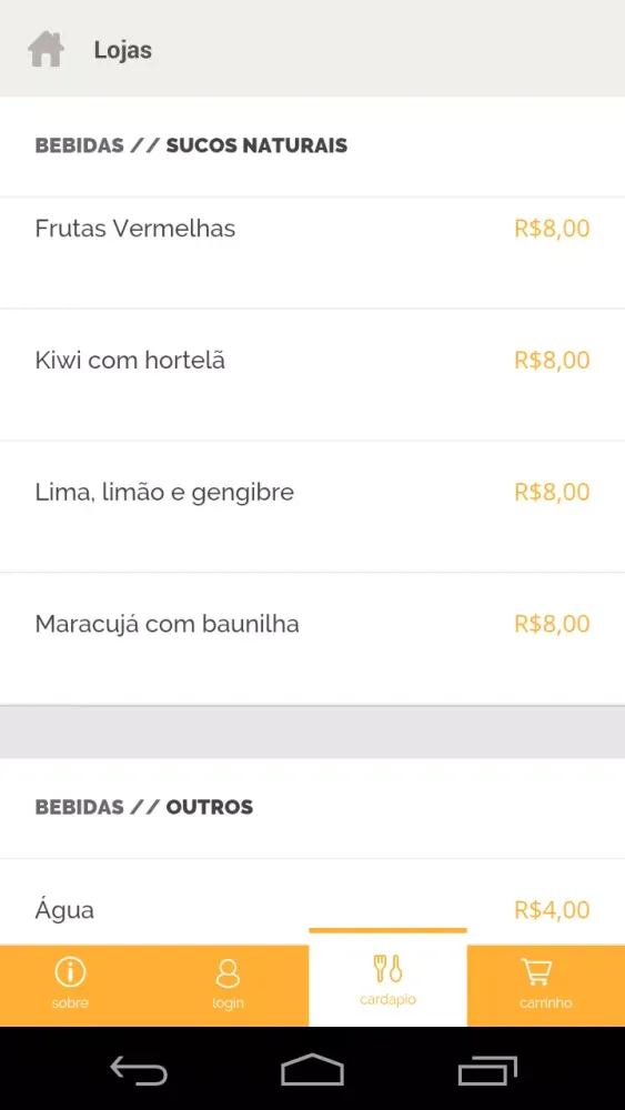 Capturas de tela do Aloha Poke Brasil