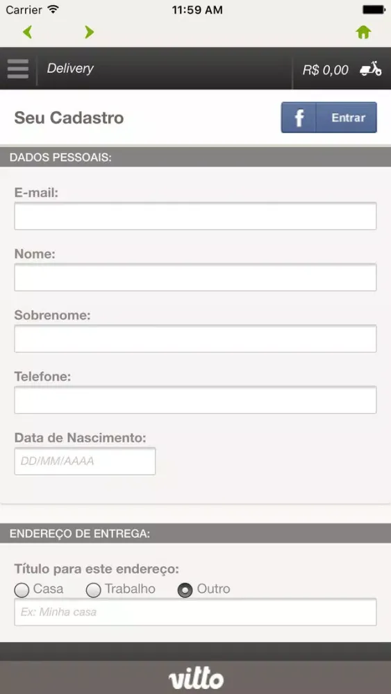Anjos Delivery应用截图