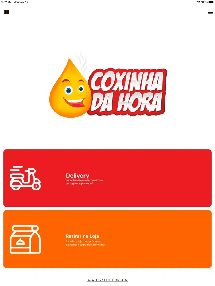 Capturas de pantalla de Coxinha da Hora Delivery iPad 