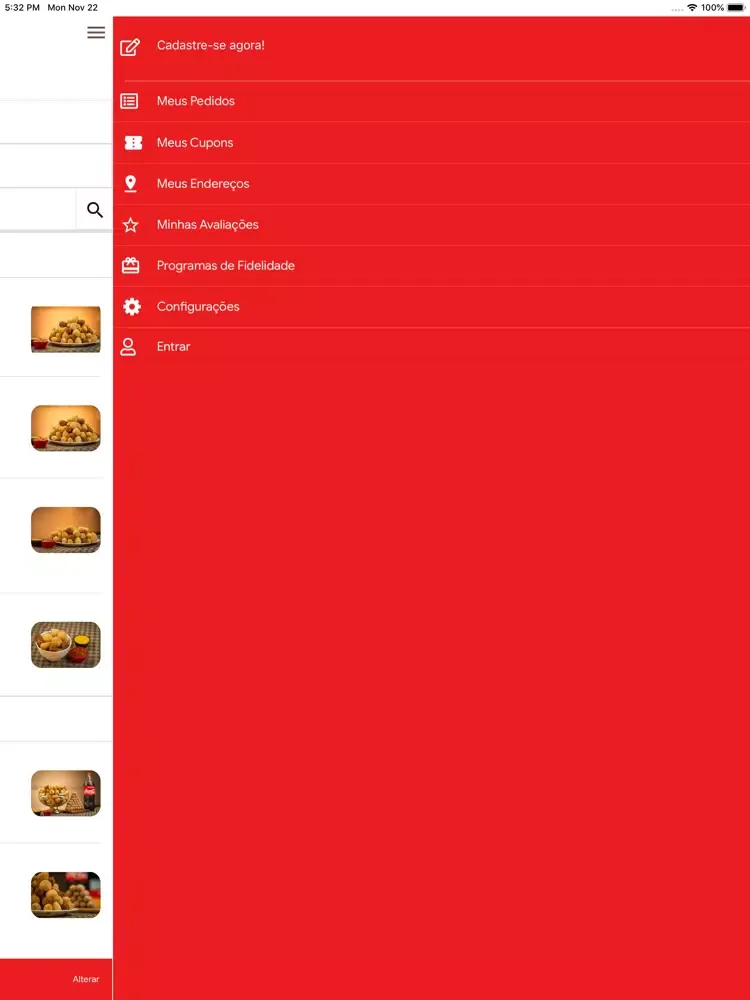 Capturas de pantalla de Coxinha da Hora Delivery iPad 