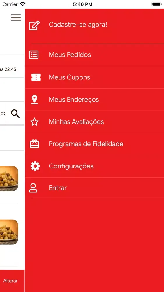 Capturas de pantalla de Coxinha da Hora Delivery