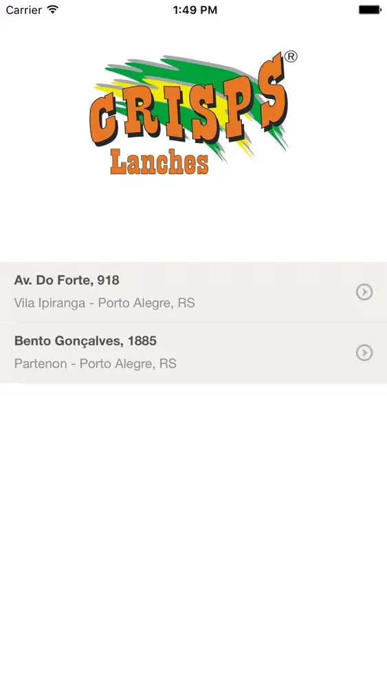 ภาพหน้าจอของ Crisps Lanches