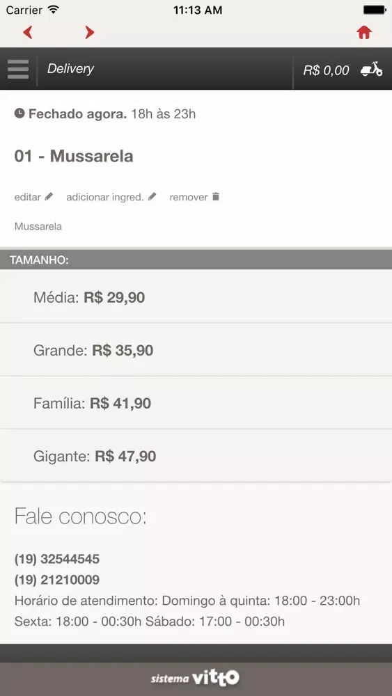 La Conquista Pizzaria應用截圖