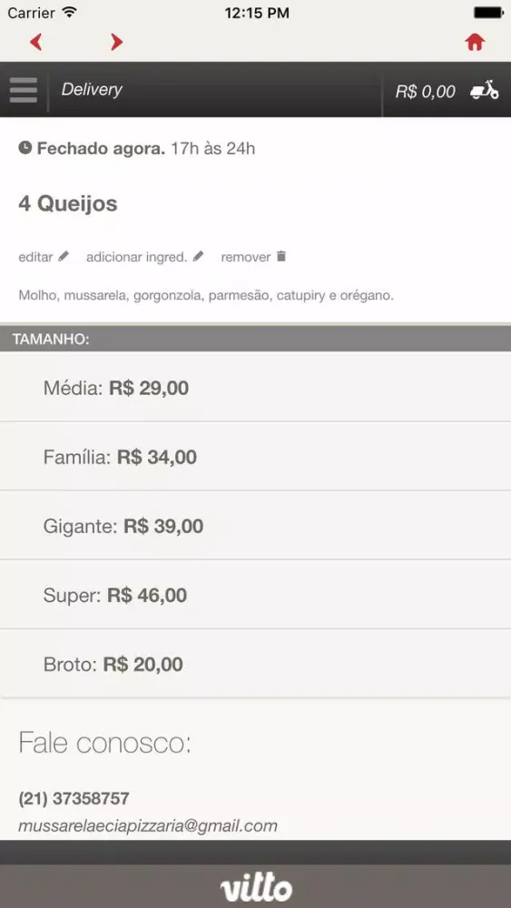 Mussarela & Cia Pizzaria Screenshots