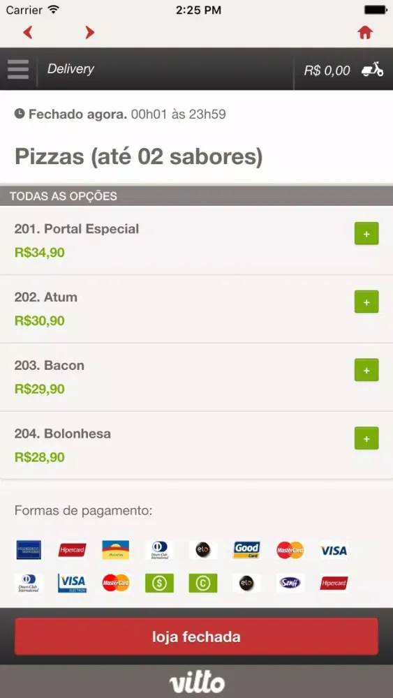Capturas de tela do Portal da Carne de Sol