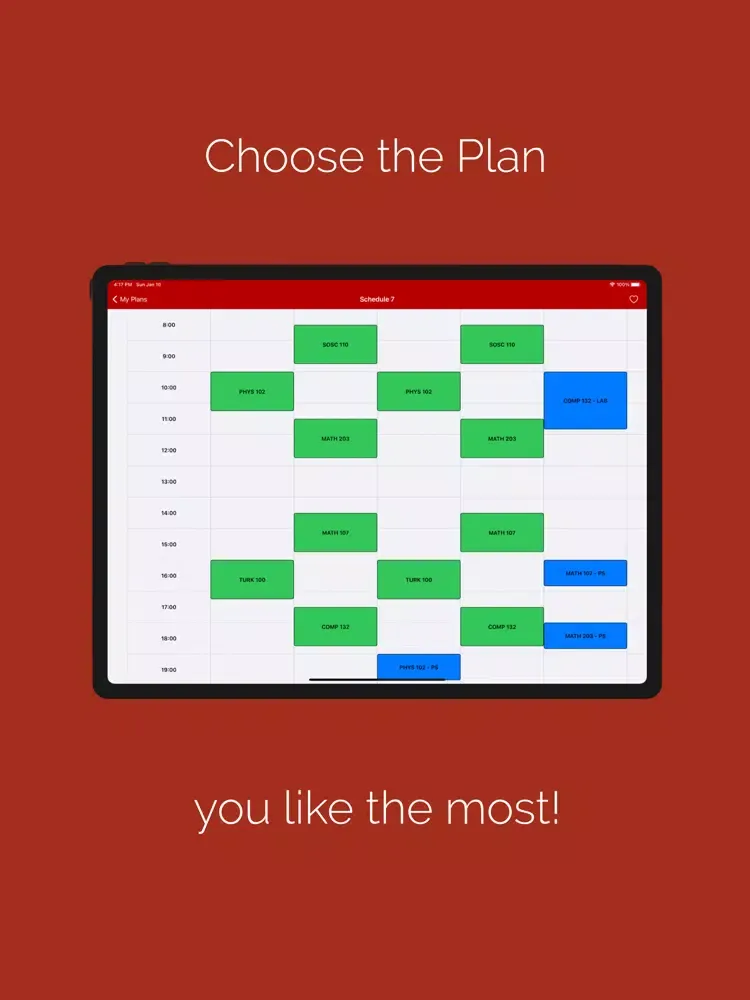 EasyPlan - You Choose We Plan iPad 应用截图