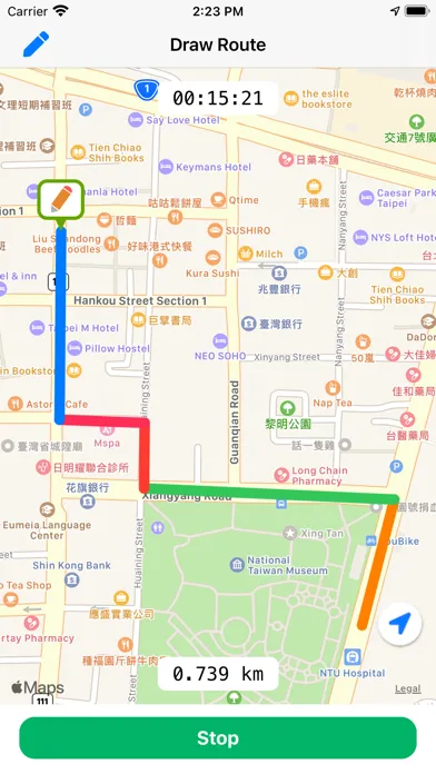 Draw Route on Map স্ক্রিনশট