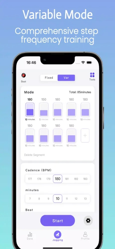 Jogging Cadence Trainer 180BPM Screenshots
