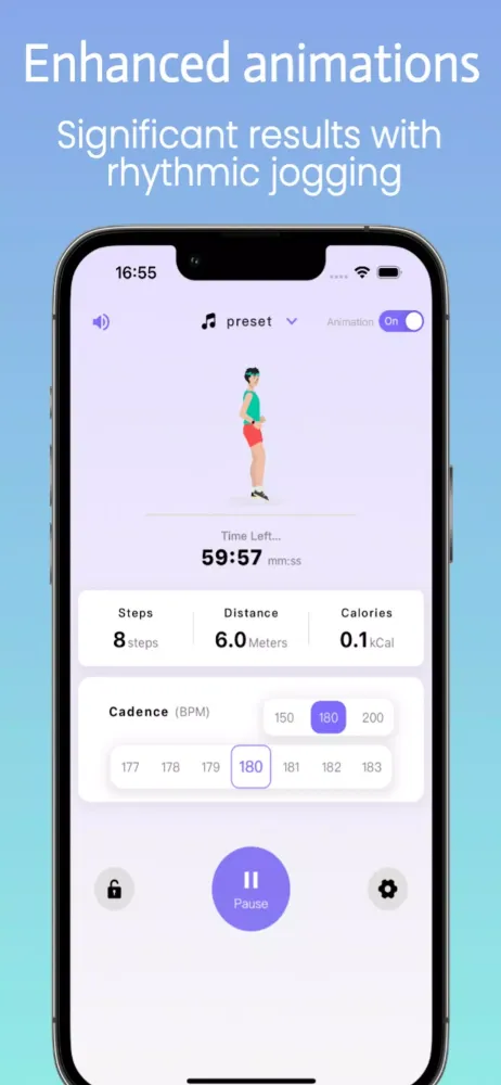 Jogging Cadence Trainer 180BPM Screenshots