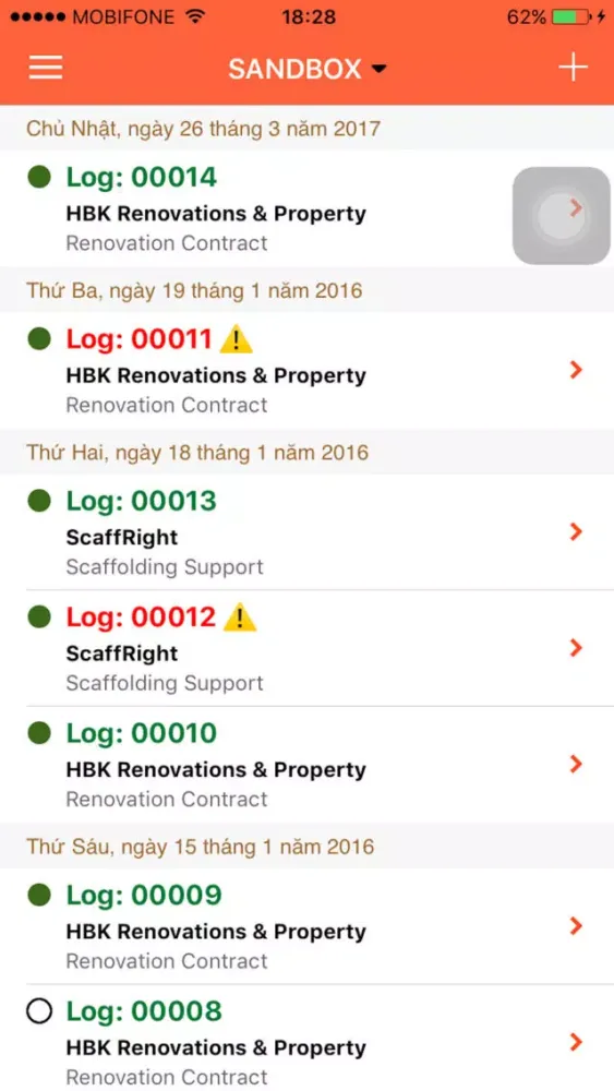 Tracka | ProjectTracka | The Ultimate Site Diary Screenshots