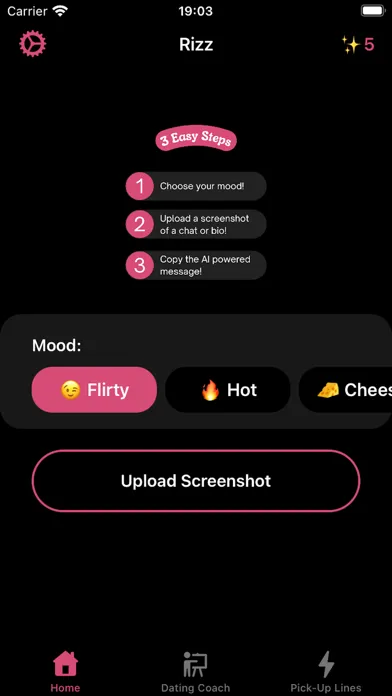 Tangkapan skrin Rizz: AI Dating Assistant
