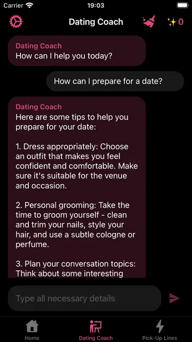 Tangkapan skrin Rizz: AI Dating Assistant