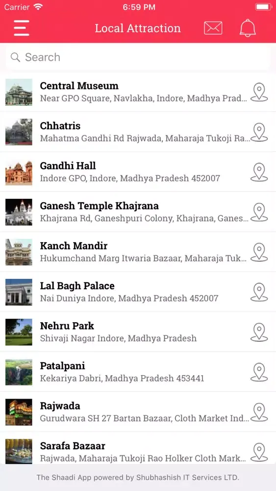 SITSL Wedding App Screenshots
