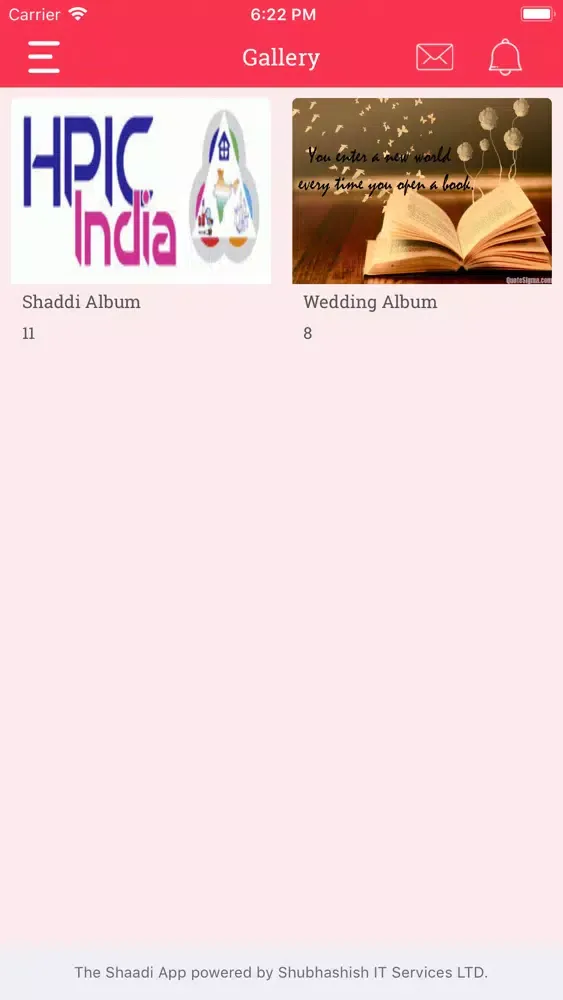 SITSL Wedding App Screenshots