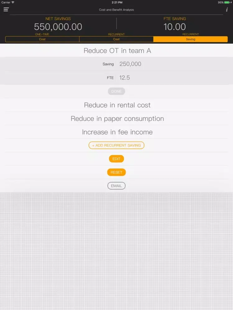 Lean Six Sigma Calculator iPad  Screenshots