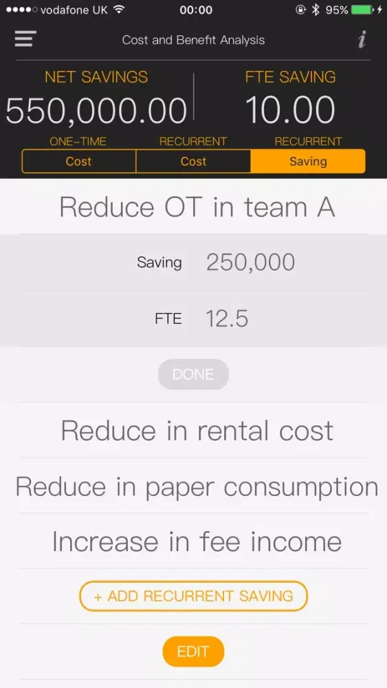 Lean Six Sigma Calculator Screenshots