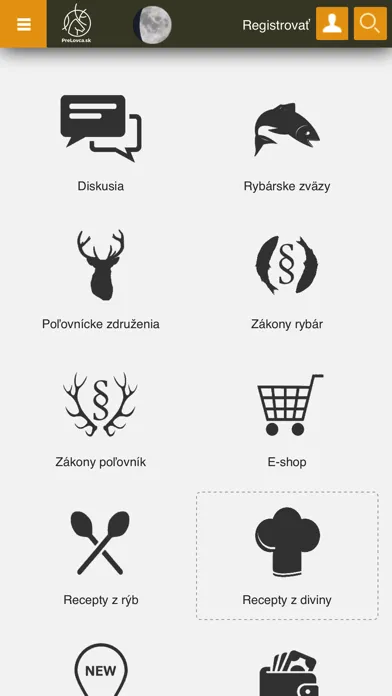 Zrzuty ekranu PreLovca
