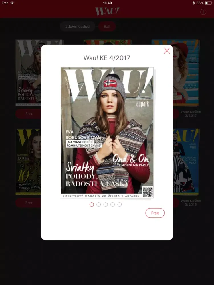 Wau! magazín Košice iPad  Screenshots