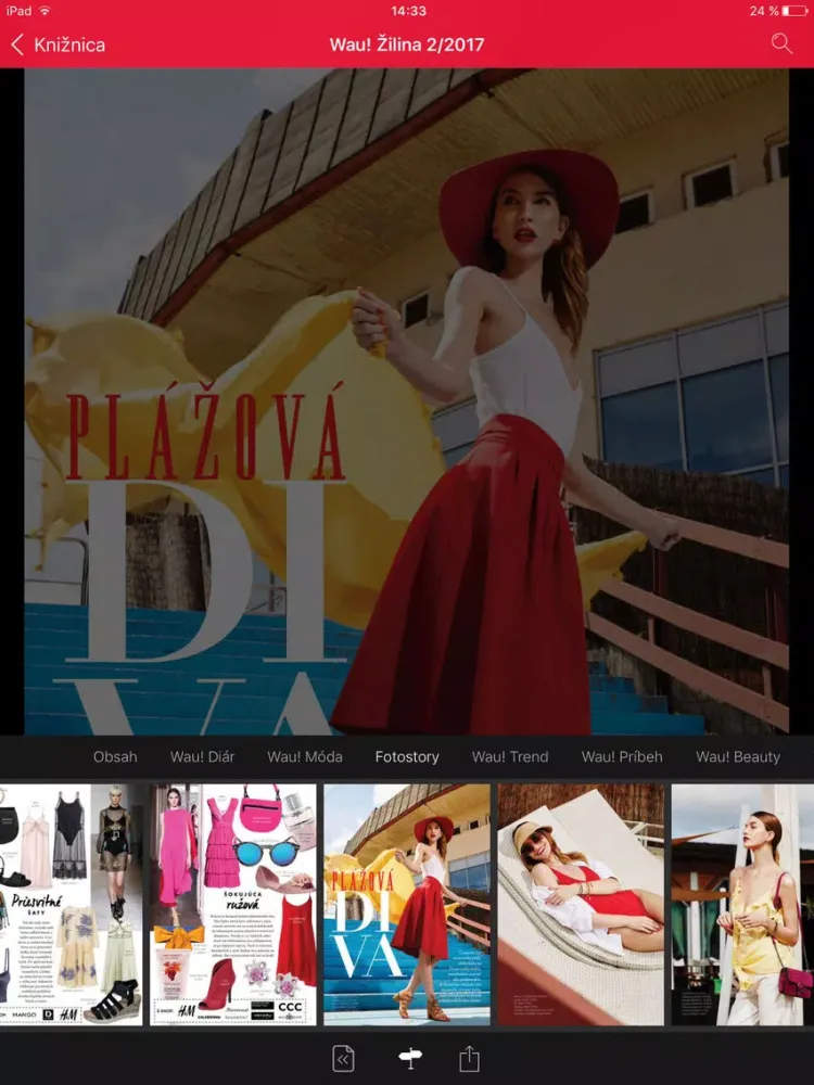 صور Wau! magazín zo života Auparku iPad 