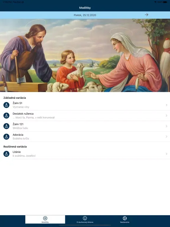 Capturas de tela do Nazaret mojím domovom iPad 