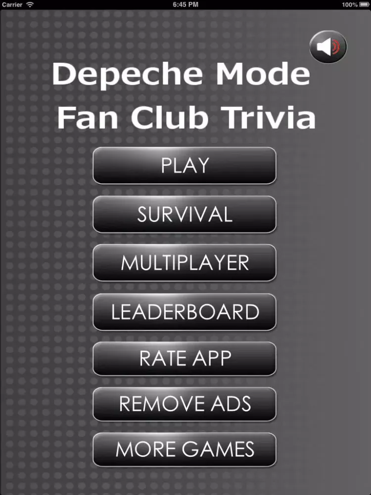 Captures d'écran de Trivia Fan Club - Depeche Mode Edition Free Multiplayer Quiz iPad 