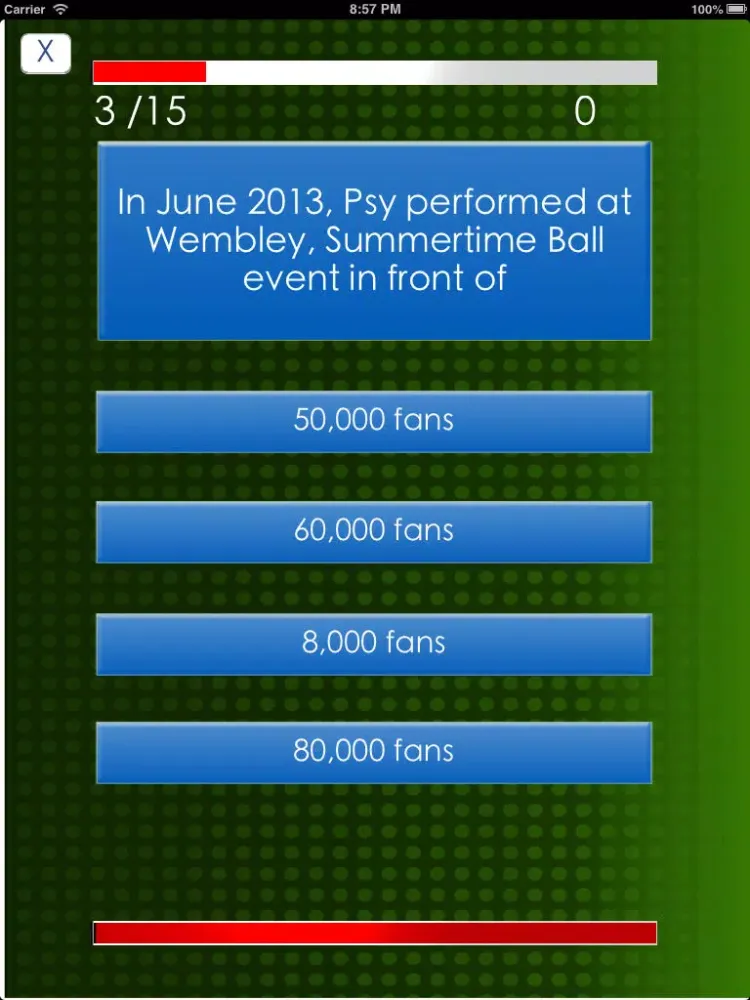Zrzuty ekranu Fan Club Trivia - Psy Edition, Funny Pop Celebrity Style Multiplayer Quiz for Free iPad 