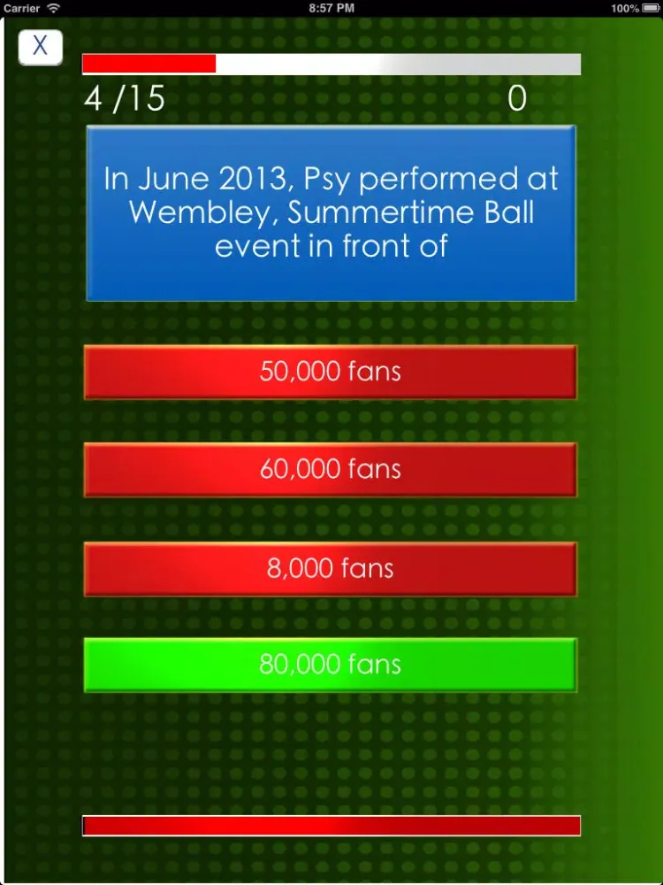 Zrzuty ekranu Fan Club Trivia - Psy Edition, Funny Pop Celebrity Style Multiplayer Quiz for Free iPad 