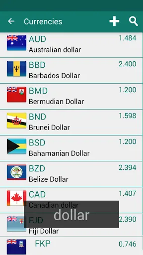 Ảnh chụp màn hình của Currency Converter Plus