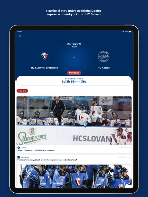 HC SLOVAN Bratislava iPad  Ekran Görüntüleri