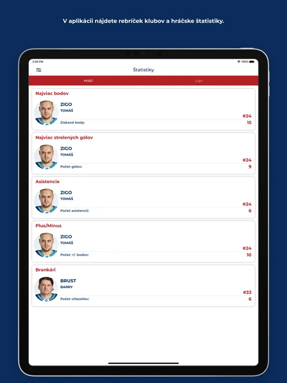 HC SLOVAN Bratislava iPad  Ekran Görüntüleri