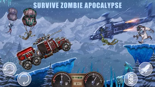 Tangkapan skrin Zombie Hill Racing: Earn Climb