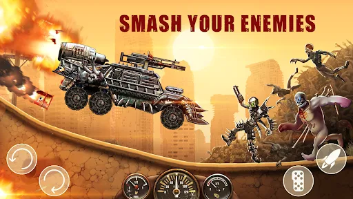 Tangkapan skrin Zombie Hill Racing: Earn Climb