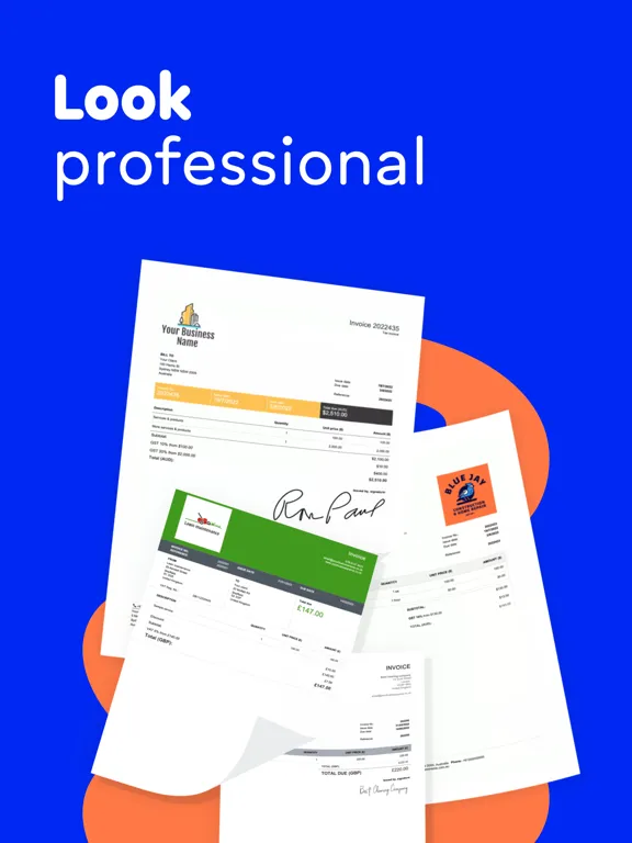 Invoice Maker, Estimate Billdu iPad 应用截图
