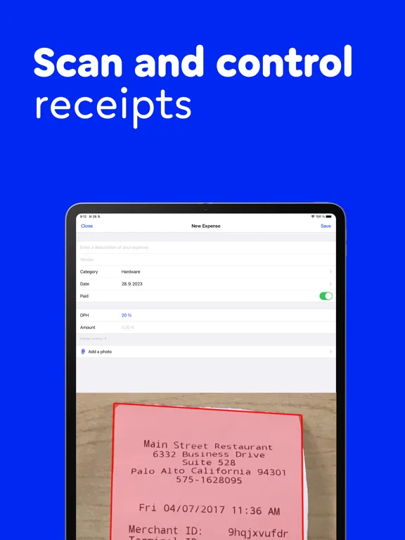 Invoice Maker, Estimate Billdu iPad 应用截图