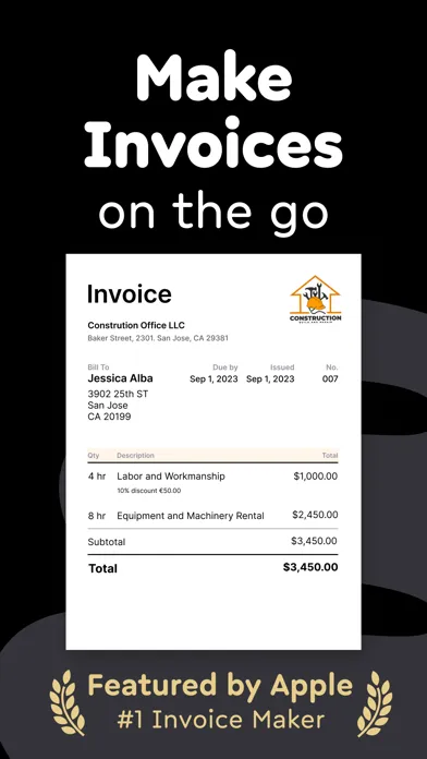 Invoice Maker, Estimate Billdu应用截图