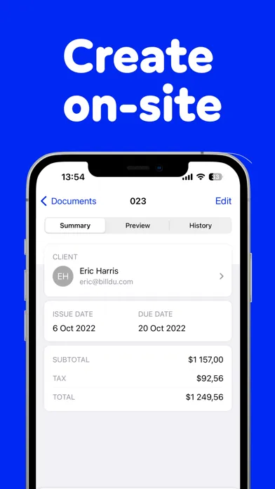 Invoice Maker, Estimate Billdu应用截图