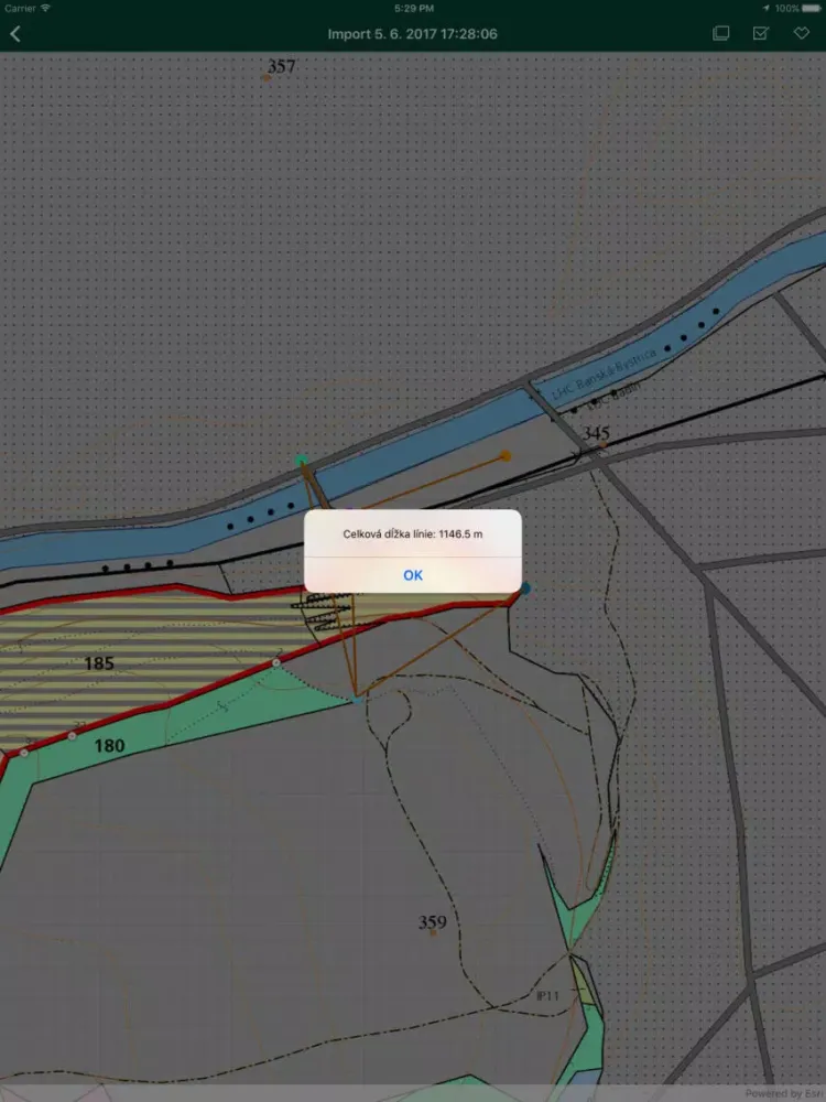 Captures d'écran de LSR WebGIS iPad 