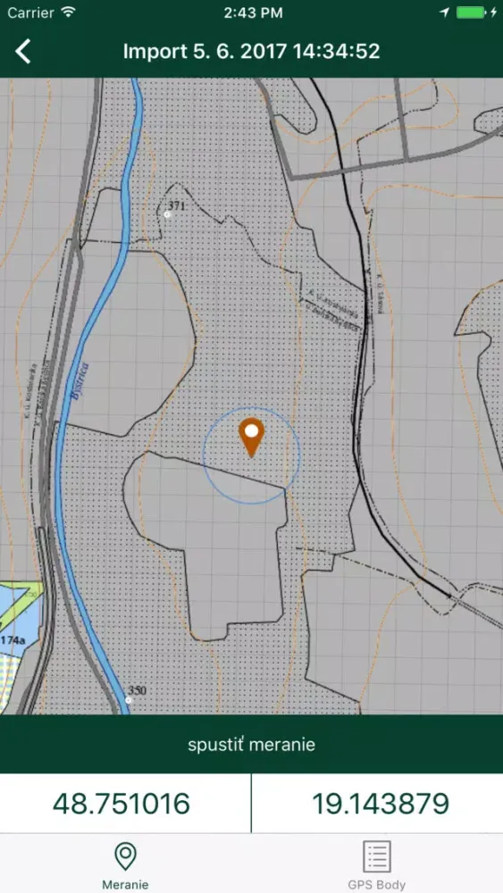 Captures d'écran de LSR WebGIS
