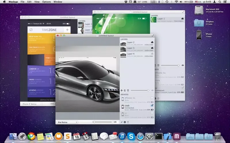 Ảnh chụp màn hình của Mockup - Live UI prototyping