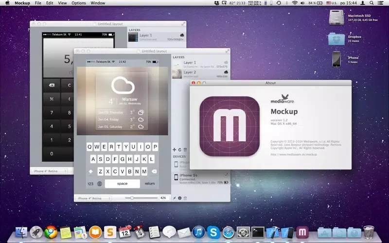Ảnh chụp màn hình của Mockup - Live UI prototyping