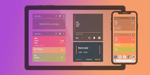تصاویر Notes Widget Reminder