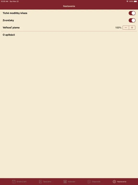 Tangkapan skrin Missa iPad 