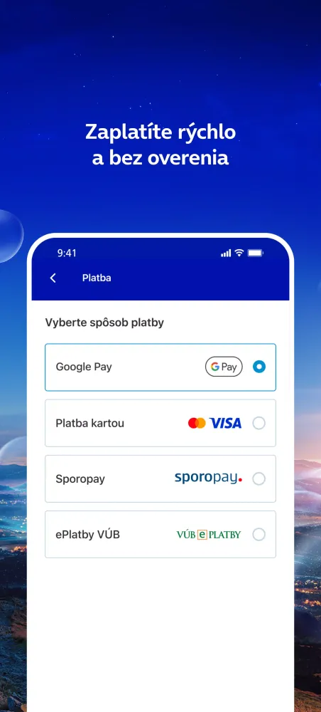 O2 aplikácia Screenshots