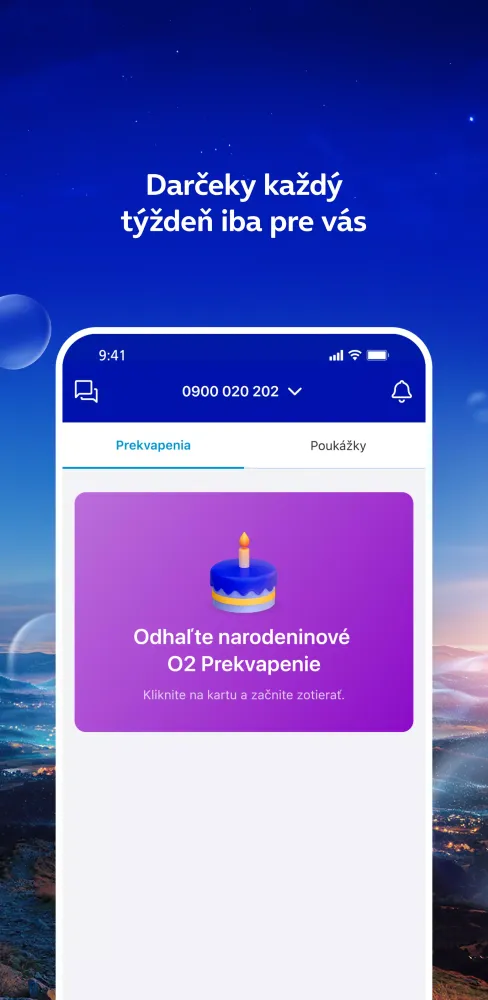 O2 aplikácia Screenshots