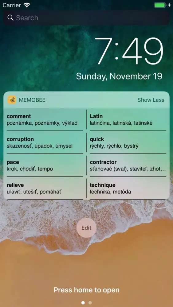 ภาพหน้าจอของ MemoBee