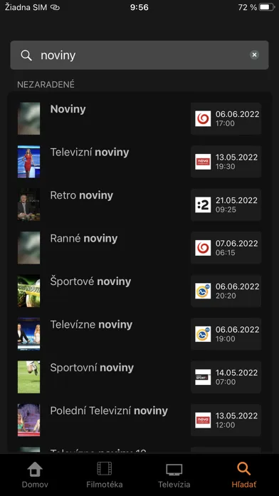 Orange TV سکرین شاٹس