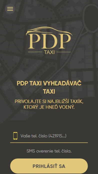 Capturas de tela do PDP Taxi