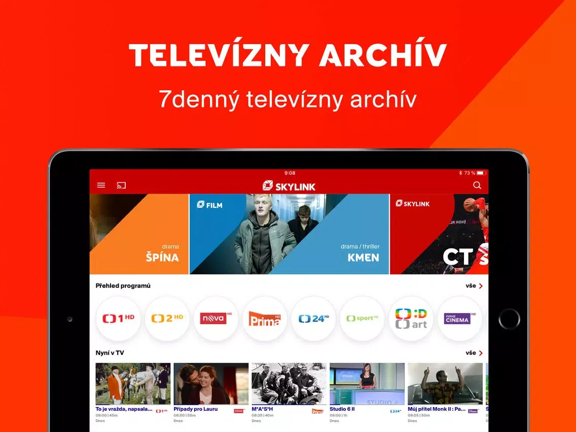 Skylink Live TV SK iPad  स्क्रीनशॉट