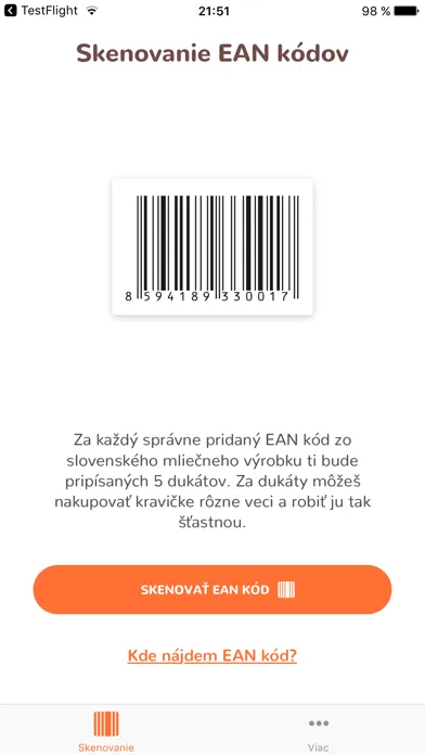 Captures d'écran de Adoptuj kravičku - Skener