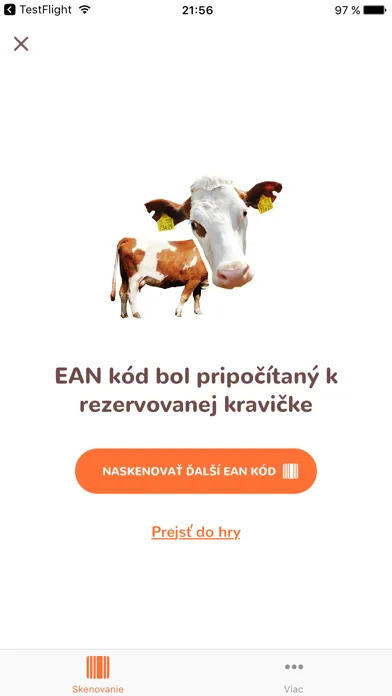 Captures d'écran de Adoptuj kravičku - Skener